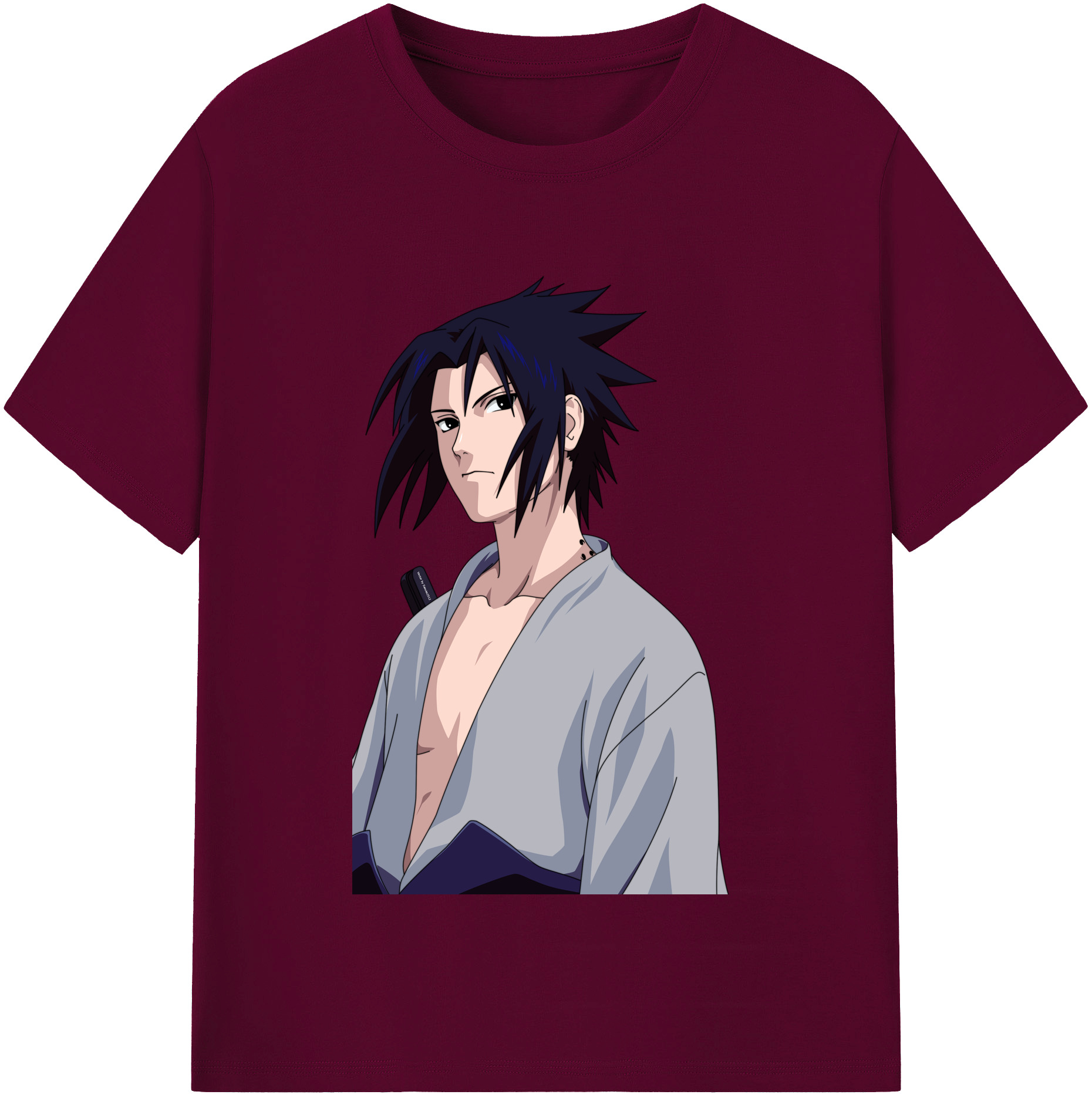 （画像用） NARUTO -ナルト- うちは サスケ Uchiha Sasuke レディースカジュアルプリントTシャツ（綿100％）